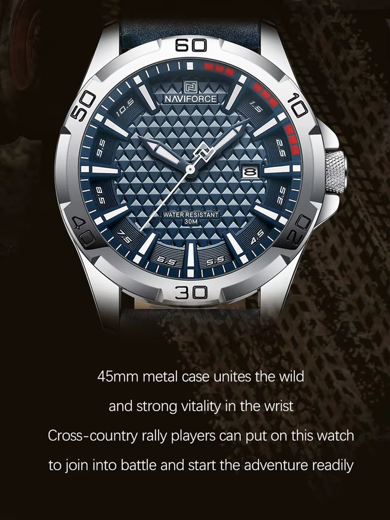 Brand Men Fashion Quartz Watches Male Leather Strap Sport Waterproof Wristwatches Calendarclock Relogio Masculino