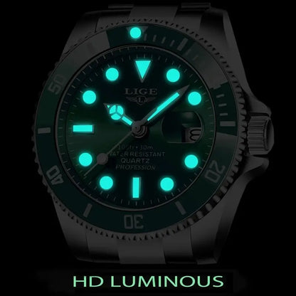 Top Brand Luxury Fashion Diver Watch Men 30ATM Waterproof Date Clock Sport Watches Mens Quartz Wristwatch Relogio Masculino
